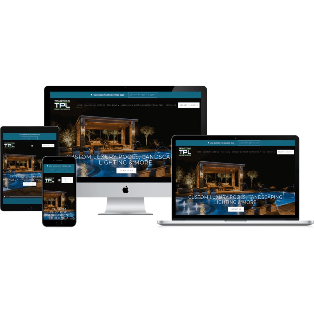 Innovative Solutions - Traditions Pool & Landscaping Website Design