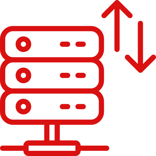 Innovative Solutions Website & Graphic Design - Red Bandwidth Icon