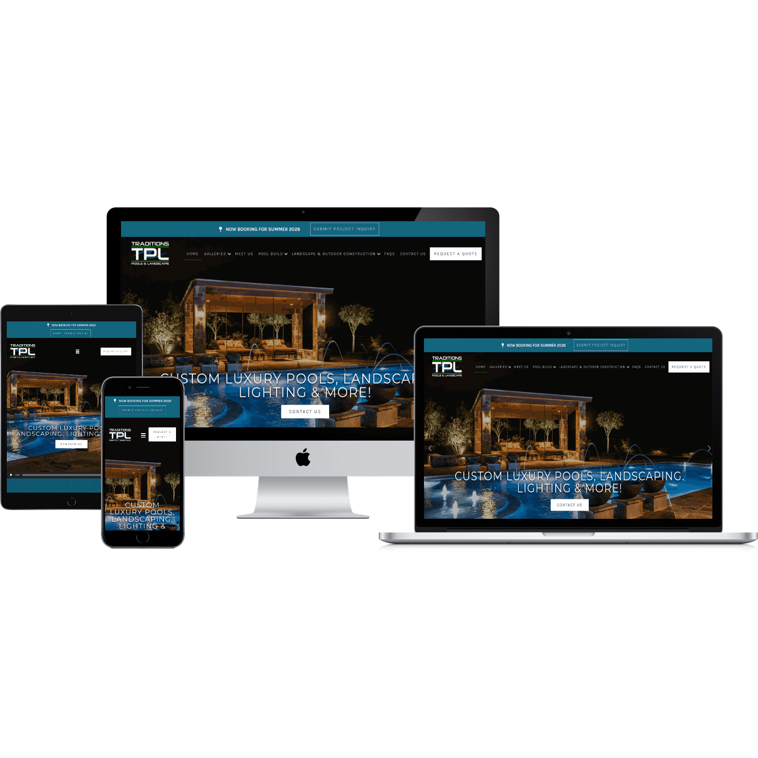 Innovative Solutions - Traditions Pool & Landscaping Website Design